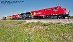 CP ET44AC units 7453 and 7452, UP AC44C6M 9645 and CP 7450